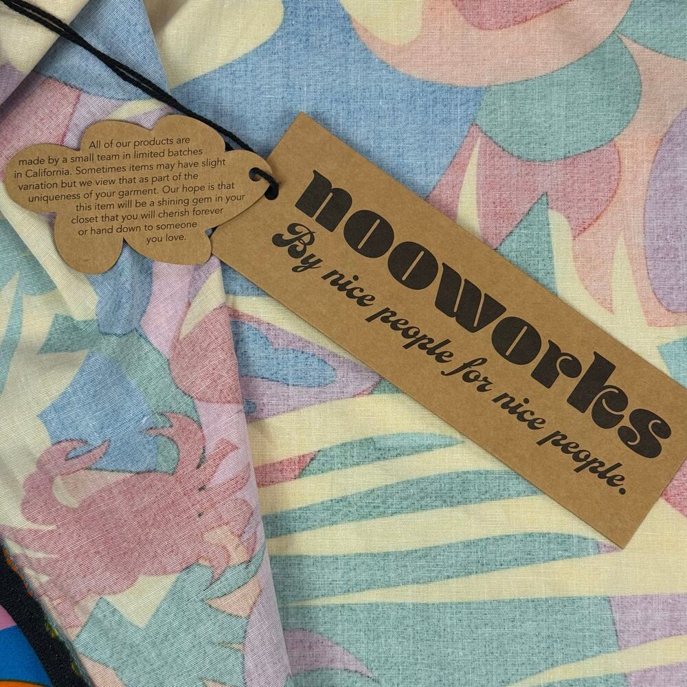 Nooworks Tropico Molly Mini Dress Colorful Abstract Cotton A Line NWT Size 2XL - Picture 8 of 13